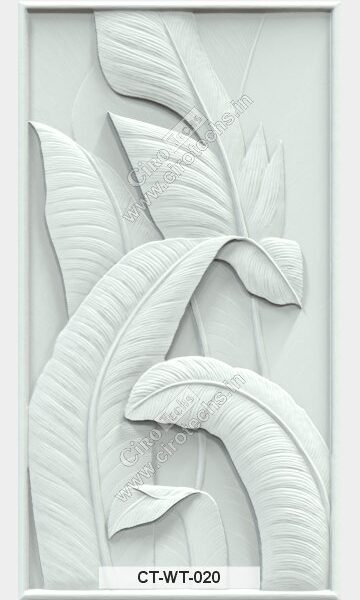 CT-WT-020 – Premium Banana Leaf 3D Wall Panel Design