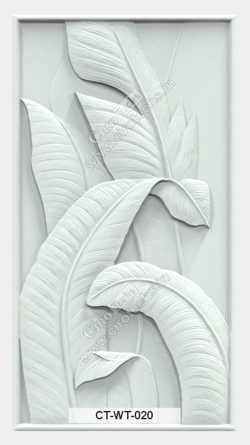 CT-WT-020 – Premium Banana Leaf 3D Wall Panel Design